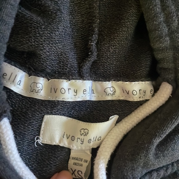 Ivory Ella Zip Up Hoodie - Picture 2 of 3